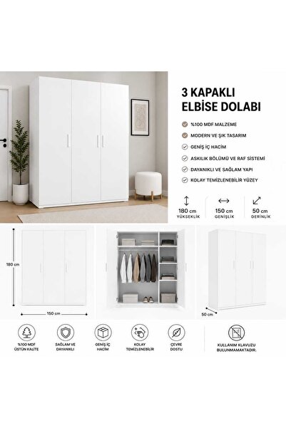 Dolapciyiz 3 kapaklı