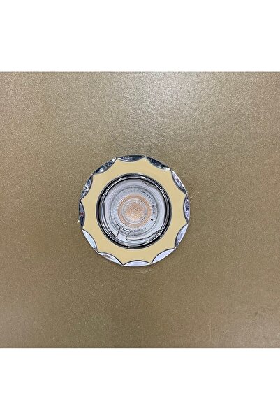 Aklight Paslanmaz Metal Kasa Krem Spot + 7w Led Ampul + Duy