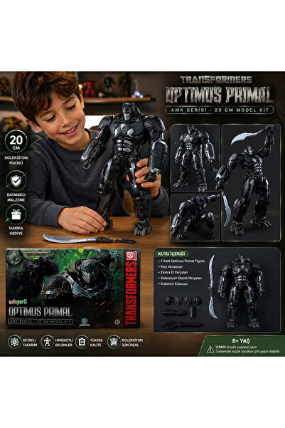 Cici Oyuncak Transformers Optimus Primal 20 Cm Koleksiyon Figürü Model Kit Ek...