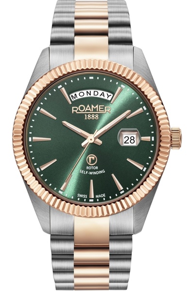 Roamer Ceas bărbătesc 981662 47 75 90 — verde, clasic