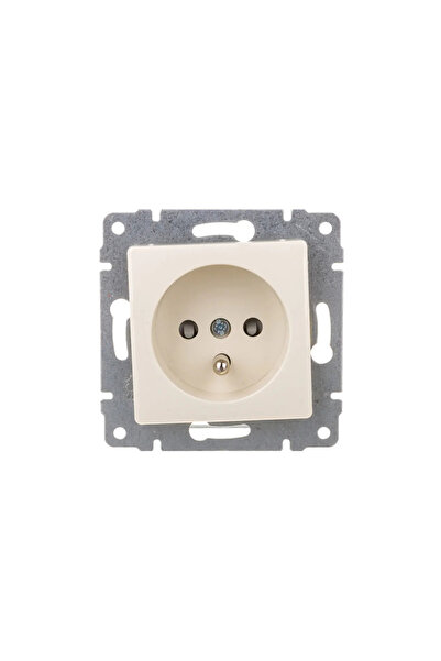 Kos Întrerupător de masă Vena cu un singur soclu 16A 250V Crem (510334)