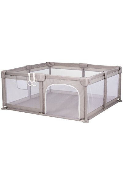 Chipolino Tarc de Joacă Sienna Beige 150x150 cm, Plasă Respirabilă, Ușă Fermo...