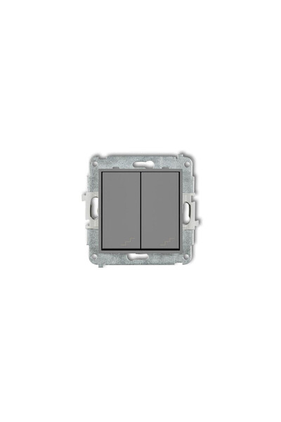KARLIK Mini Conector Scară Dublă Gri mat (27MWP-33)