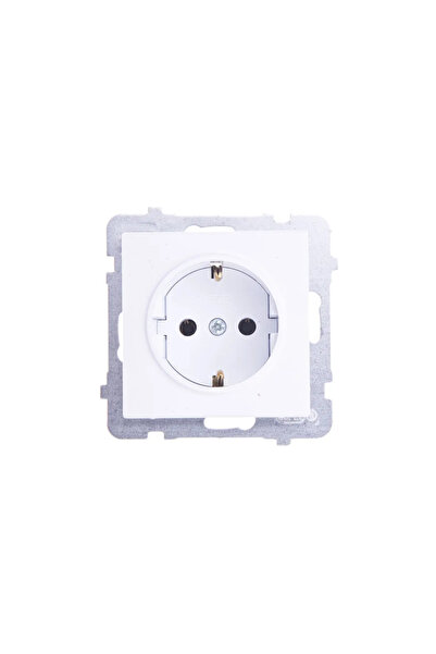 OSPEL Priză Sonata simplă Schuko alb (GP-1RS/m/00)