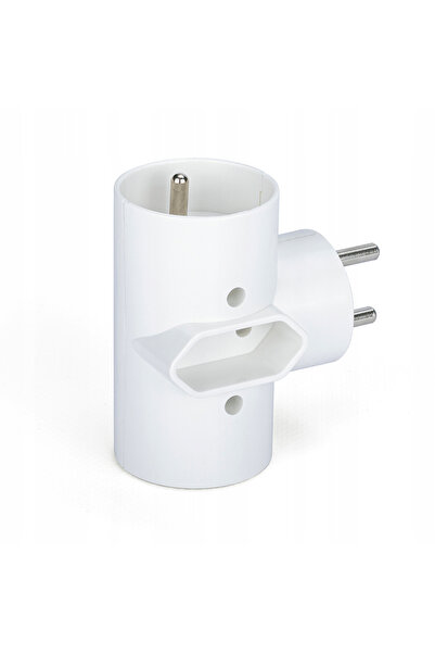 MONTIS Adaptor priza, Montis, 3 prize, Alb