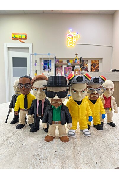 axelon Breaking Bad 7'li Karakter Figür Seti Walter White Heisenberg Jesse Pi...