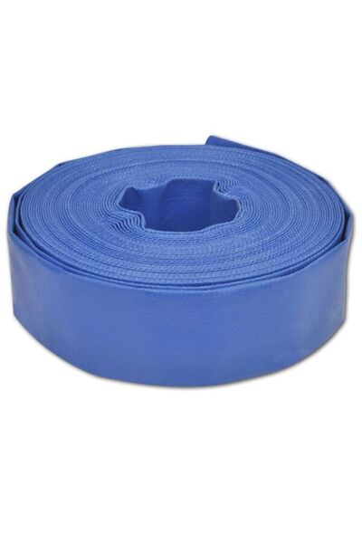 vidaxl Furtun plat, 50 m, 3 inch, PVC