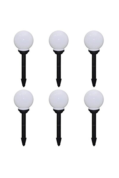 vidaxl Lumini LED de exterior pentru alei, 6 bucăți. 20 cm, cu țăruș de fixar...
