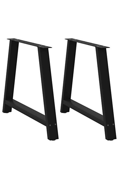 vidaxl Picioare de masă în formă de A, 2 buc., negru, 90x(72-73) cm, oțel