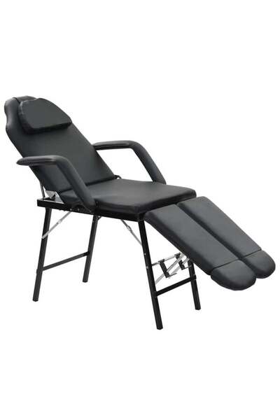 vidaxl Scaun pentru tratamente faciale, Piele artificială, 185 x 78 x 76 cm, ...