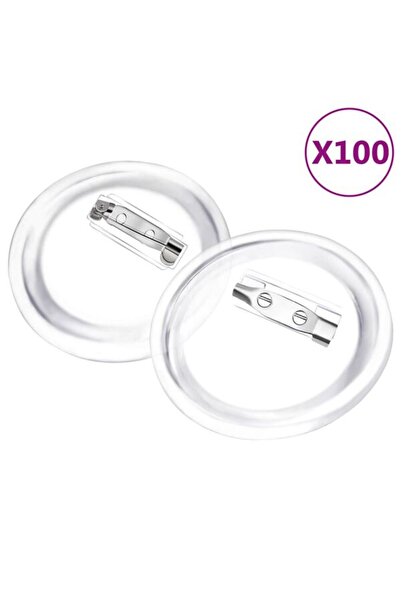 vidaxl Set de insigne, 100 de seturi, 44 mm, Acrilic
