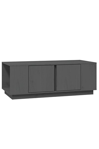 vidaxl Măsuță de cafea, gri, 110x50x40 cm, lemn masiv de pin