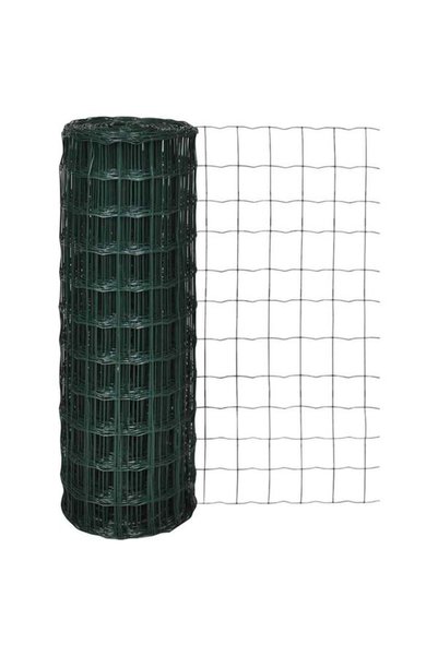 vidaxl Gard Euro, Verde, 10 x 1.2 m, Oțel