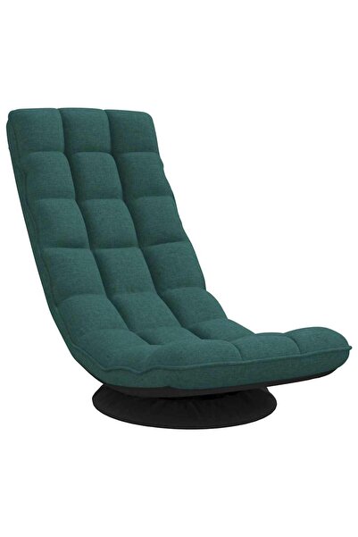 vidaxl Scaun pivotant cu podea verde închis 70x51x79 cm stofa