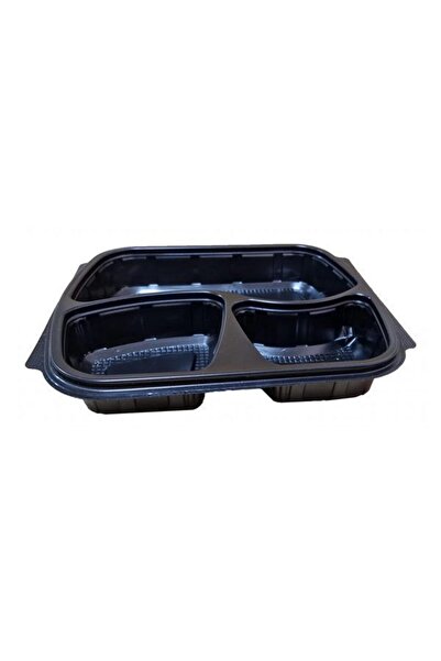OEM ΔΟΧΕΙΟ ΦΑΓΗΤΟΥ ΜΑΥΡΟ 3 ΘΕΣΕΩΝ (24x21x4εκ.) - (FT294-40) (50 τεμ.) (ΛΟΥΞ Π...
