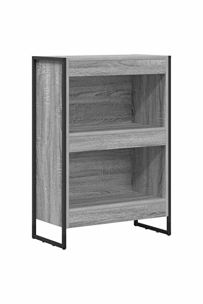 vidaxl Dulap pentru cărți Gri Sonoma 80 x 30 x 155 cm Lemn compozit