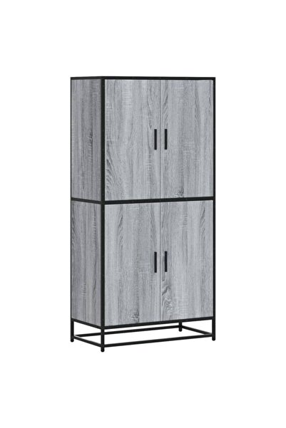vidaxl Dulap înalt gri sonoma 68 x 35 x 139 cm lemn prelucrat