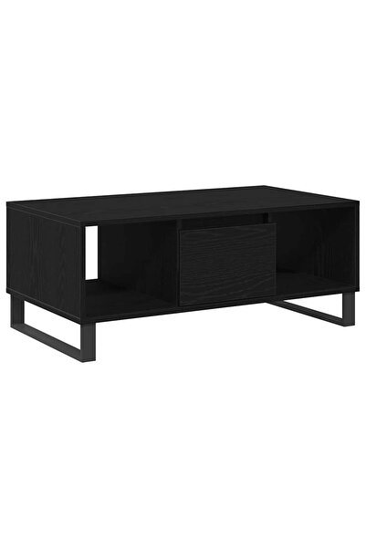 vidaxl Masă de cafea Stejar Negru 90 x 50 x 36.5 cm Lemn compozit