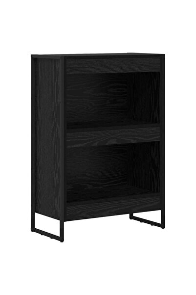 vidaxl Dulap pentru cărți Stejar Negru 80 x 30 x 155 cm Lemn compozit