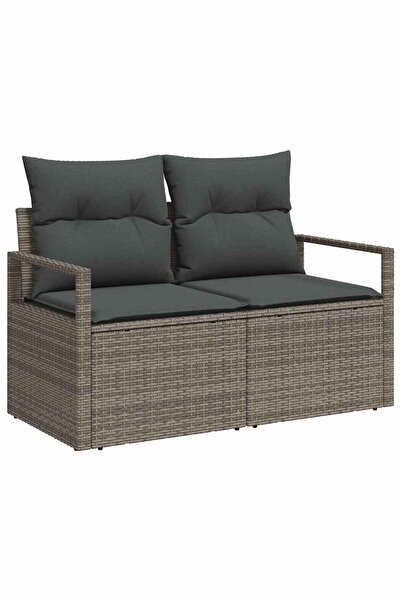 vidaxl Canapea de grădină cu pernă 120 x 62 x 69 cm poliratan
