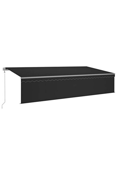 vidaxl Copertină retractabilă automată cu jaluzea, Antracit, 6 x 3 m
