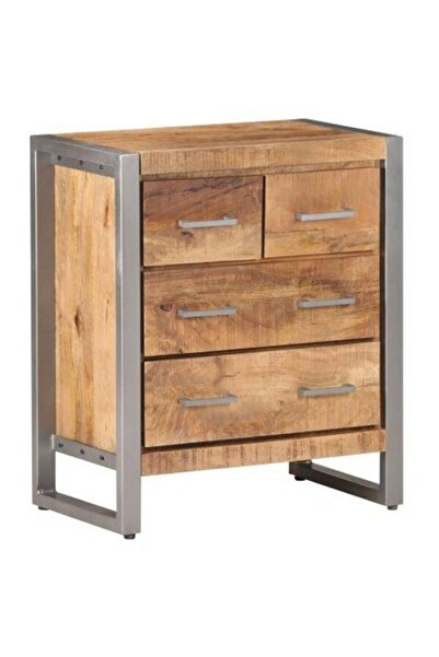 vidaxl Dulap, 60 x 35 x 70 cm, lemn de mango nefinisat