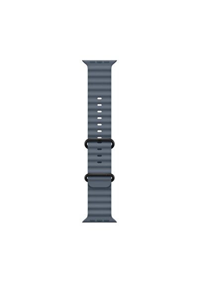 Apple Ceas Watch Ultra 49mm cu brățară Ocean Band - Anchor Blue, finisaj tita...