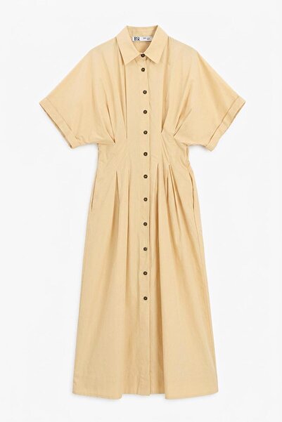 BSL %100 Cotton Gömlek Elbise