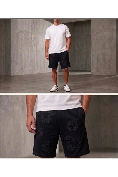 JANTIL MODA "Özel 3D Çiçek Baskılı Oversize Şort: En Kaliteli Kumaş"😎