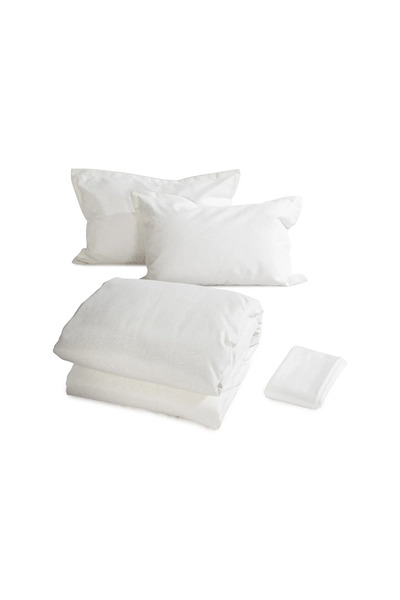 Midas Furniture COTTON BEDDING SET OF 4 PCS WHITE
