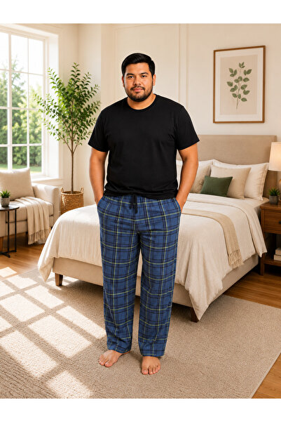 FORMO Men's 100% Natural Cotton Large Size High Quality Battal Pajama Set