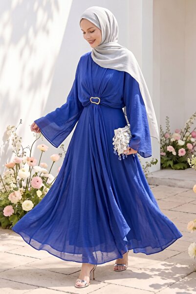 InStyle Indigo Dress with Buckle Bolero