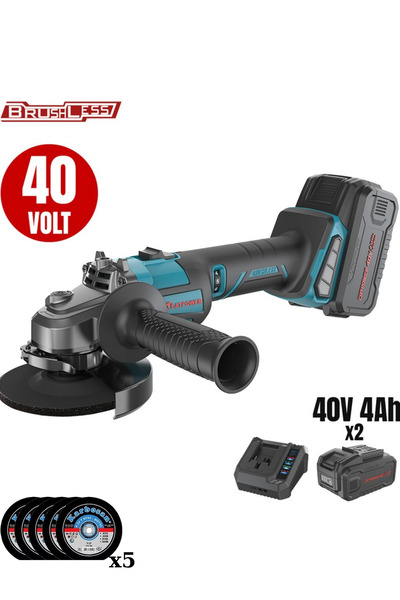 Cat Power CATPOWER AKÜLÜ TAŞLAMA SPREL MAKİNESİ 40V 4 AH SET DEVİR AYARLI (Hı...