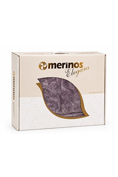 Merinos Elegans Kalın Embos Tek Kişilik Kutulu Battaniye (160x220) - Kül Moru