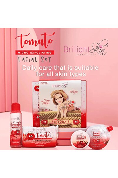 Brilliant Skin Essentials مجموعة بريليانت سكين سينيورا لتقشير الوجه بالطماطم