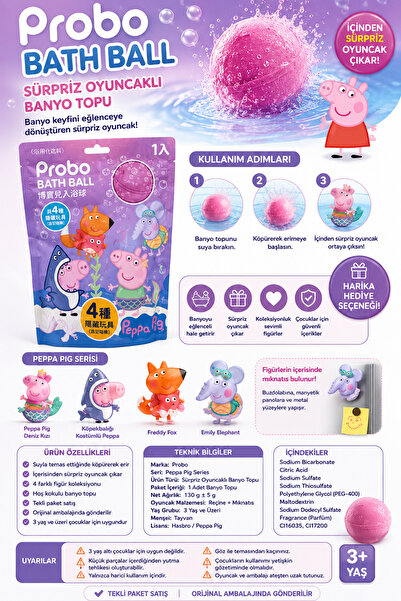 HER ŞEY NOTA www.herseynota.com Oyuncaklı Banyo Topu 130 g | Köpüren Banyo Bo...