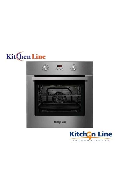 Kitchen Line 60cm Built-In Electric Oven 70L 8 Functions with Rotisserie and ...