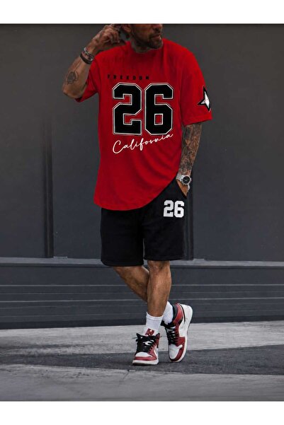 LOTS MODA Freedom 26 California Oversize Men's T-Shirt Shorts Set