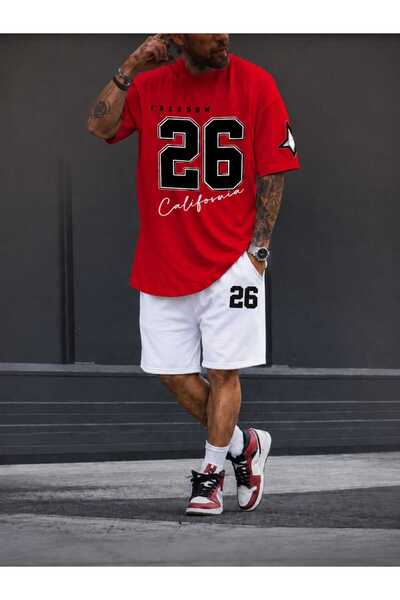 LOTS MODA Freedom 26 California Oversize Men's T-Shirt Shorts Set