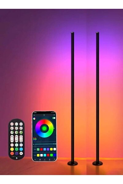 Generic SENOROVA 2PCS RGB Corner Floor Lamp for Gaming Room, LED Mood Light w...