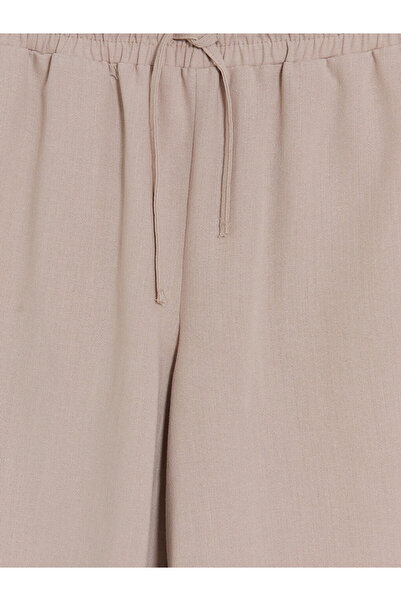 LC Waikiki Elastic Waist Linen Blended Women's Shorts