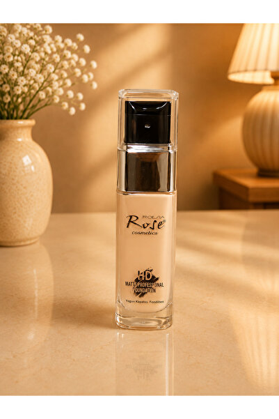 Roesıa Rose Cosmetics Rose Cosmetics HD Matte Professional Foundation Yoğun K...
