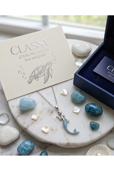 Classy Kadın Gold Deniz Kızı Figürlü Kolye - Minimalist Şık Takı Hediyelik