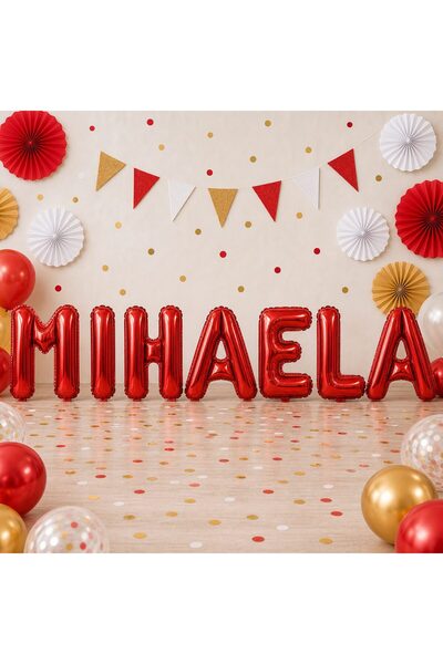 Flippy Baloane Folie Metalizate, Flippy, Set MIHAELA, Heliu sau Aer, Pai incl...