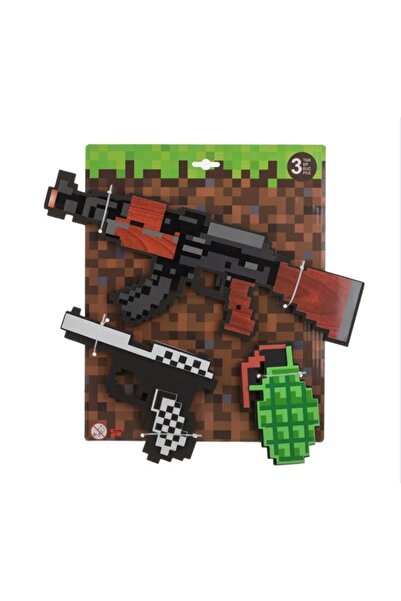 MINECRAFT Set de joc cu arme din spumă - 3 piese