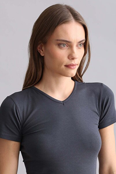 Aytuğ&Mısırlı Egyptian Modal by Tencel Victoria V-Neck Undershirt / T-Shirt A...