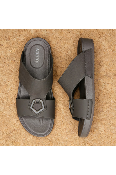 SAUDI STEPS Men's Elegant Eid Collection Traditional Leather Sandals