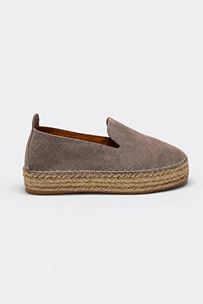 Suren bysrnshoes Zambak Hakiki Deri Kadın Espadril Ayakkabı