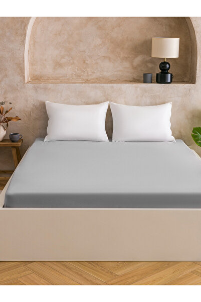 LC Waikiki Nevavm Cotton Double Elastic Sheet with Difference in Thickness