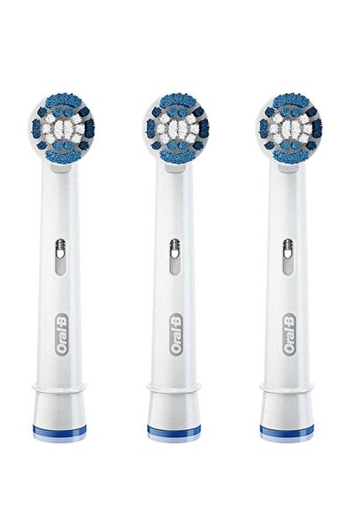 Oral-B فرشاة أسنان كهربائية دقيقة التنظيف مكونة من 3 قطع باللون الأزرق/الأبيض